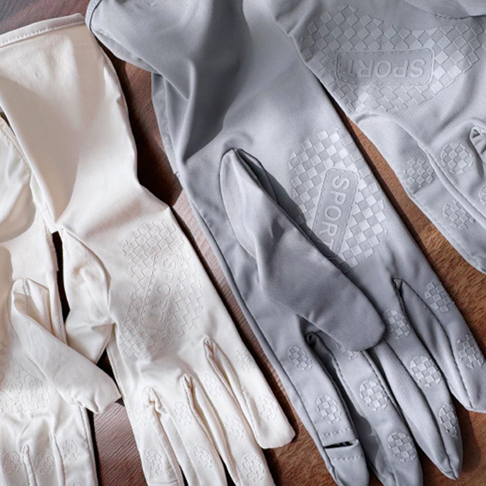 Ice Silk Sun Protection Riding Gloves Breathable Summer Driving Mittens  Woman