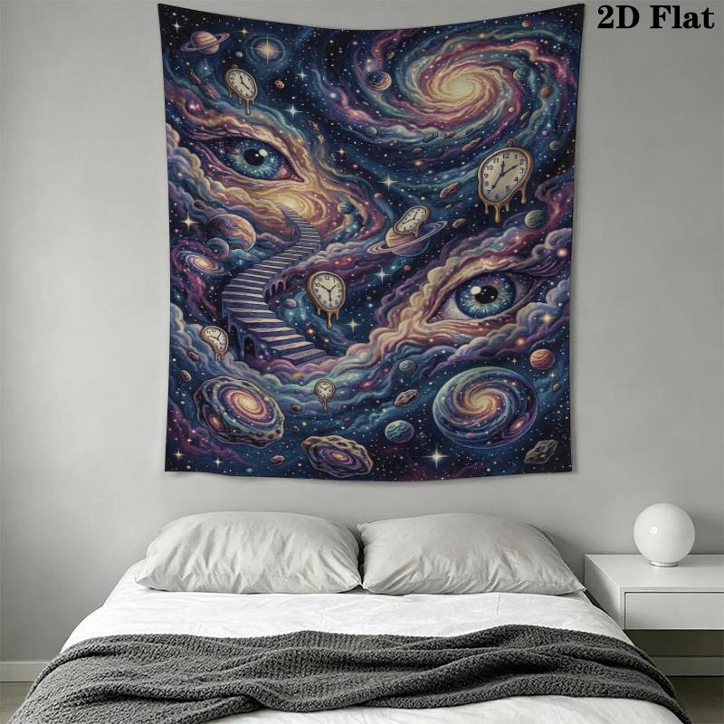 Space Wall Tapestry Aesthetic Wall Hanging Printed Fabric Blanket Decorative Tapestries for Bedroom Living Room Home Decor