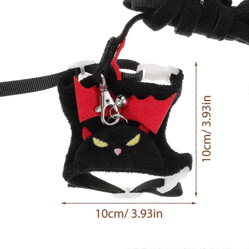 Halloween Design Bunny Harness Leash Set For Outdoor Walking Ideal For Pet Owners 4 Sets Control Pet Movement