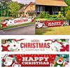 Merry Christmas Banner Flag Hanging Santa Claus Pattern 40*180cm Christmas Decoration for Outdoor