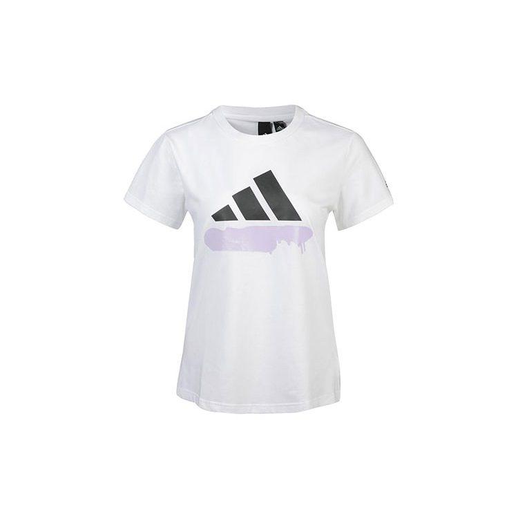 adidas Футболки Женские Белые С Круглым Вырезом Умеренные Другие GL5637