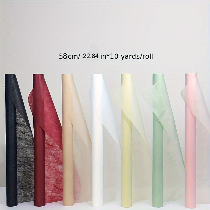 1roll Milk Cotton Waterproof Bouquet Wrapping Paper Lined With Cotton Paper Floral Wrapping Paper Florist Packaging Flower Wrapping Paperplies