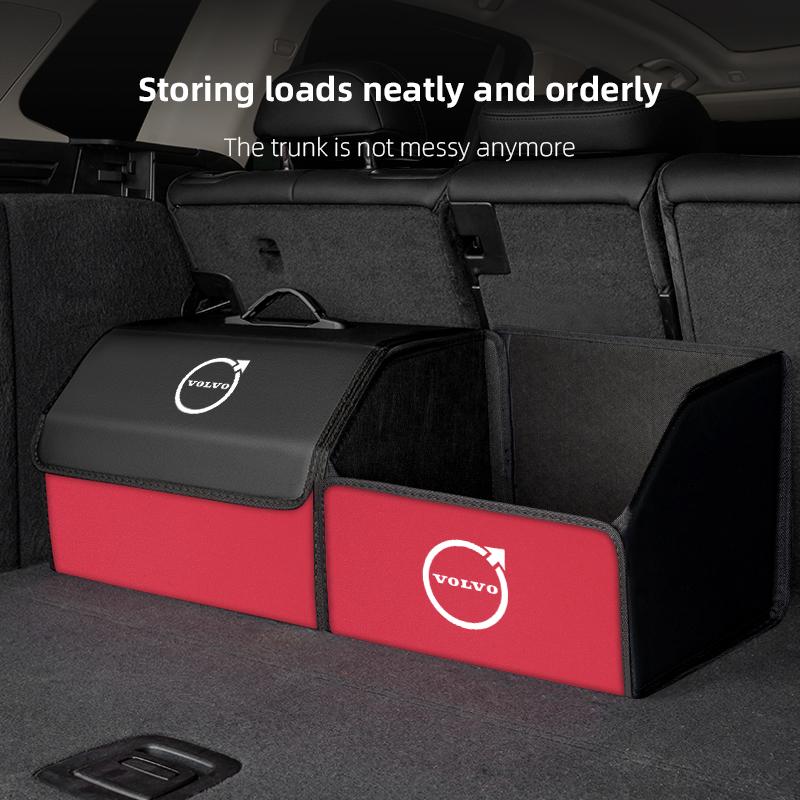 Car Interiors Leather Storage Box Toolcase Multiuse Organizer Bag For Volvo Rdesign V60 V40 XC90 S60 C30 XC60 V50 V70 XC40 S80