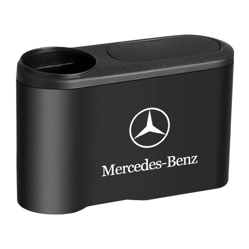 New Hanging Car Trash Can Auto Emblem Garbage Box Accessories For Mercedes Benz AMG W205 W204 W203 W211 GLC GLE CLA W212 W213 W201 W210 W124