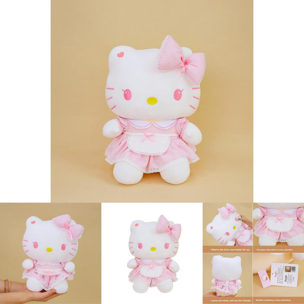 Hello Kitty Plushie With Short Plush Fabric For Bedroom And Playroom