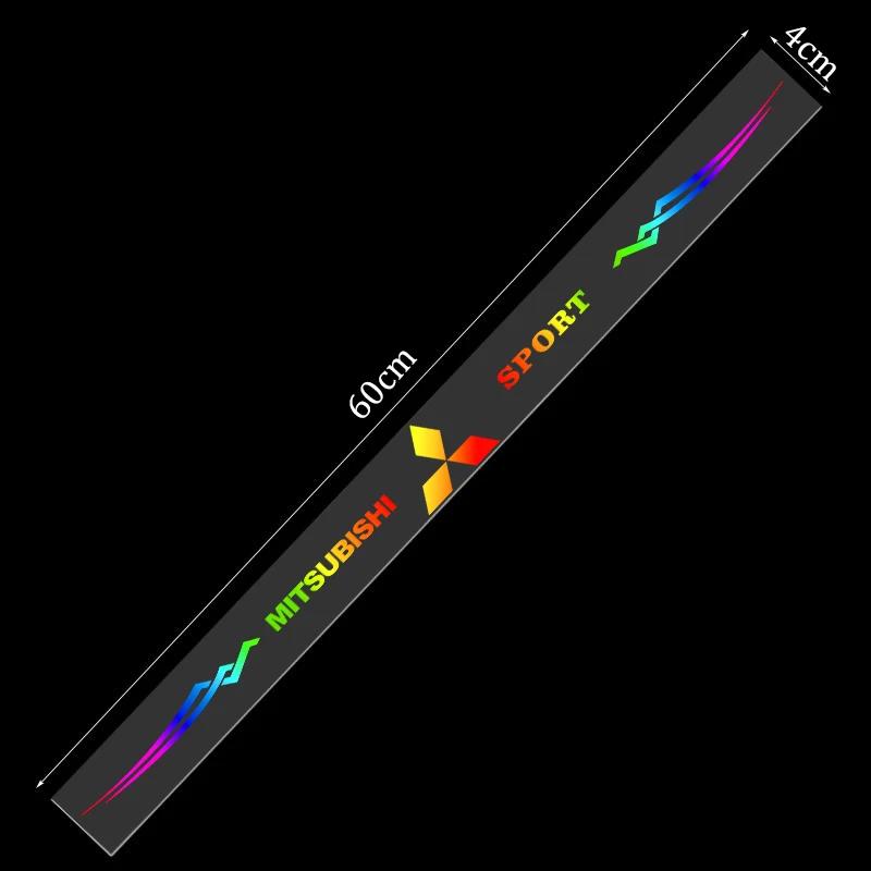 Laser Rainbow Auto Window Graphics Body Sticker Car Accessories for Mitsubishi Pajero Colt Delica Ralliart ASX