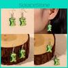 Dinosaur Pendant Earrings With Cute Animal Design Perfect For Autumn Ladies Accessory