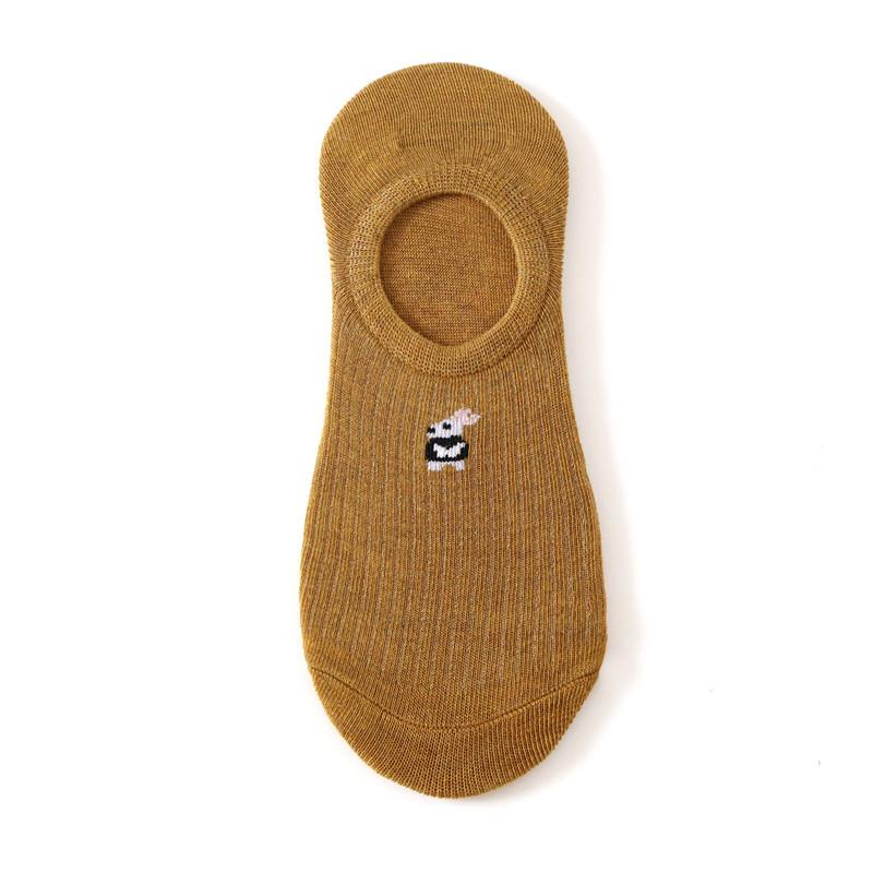 Women Invisible Socks Silicone Anti-slip Socks Animal Pattern Boat Socks