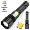 Self Mini Hand Solar Outdoor Long Distance Heavy Duty Rechargeable Torch Light  Super Bright Rechargeable Led