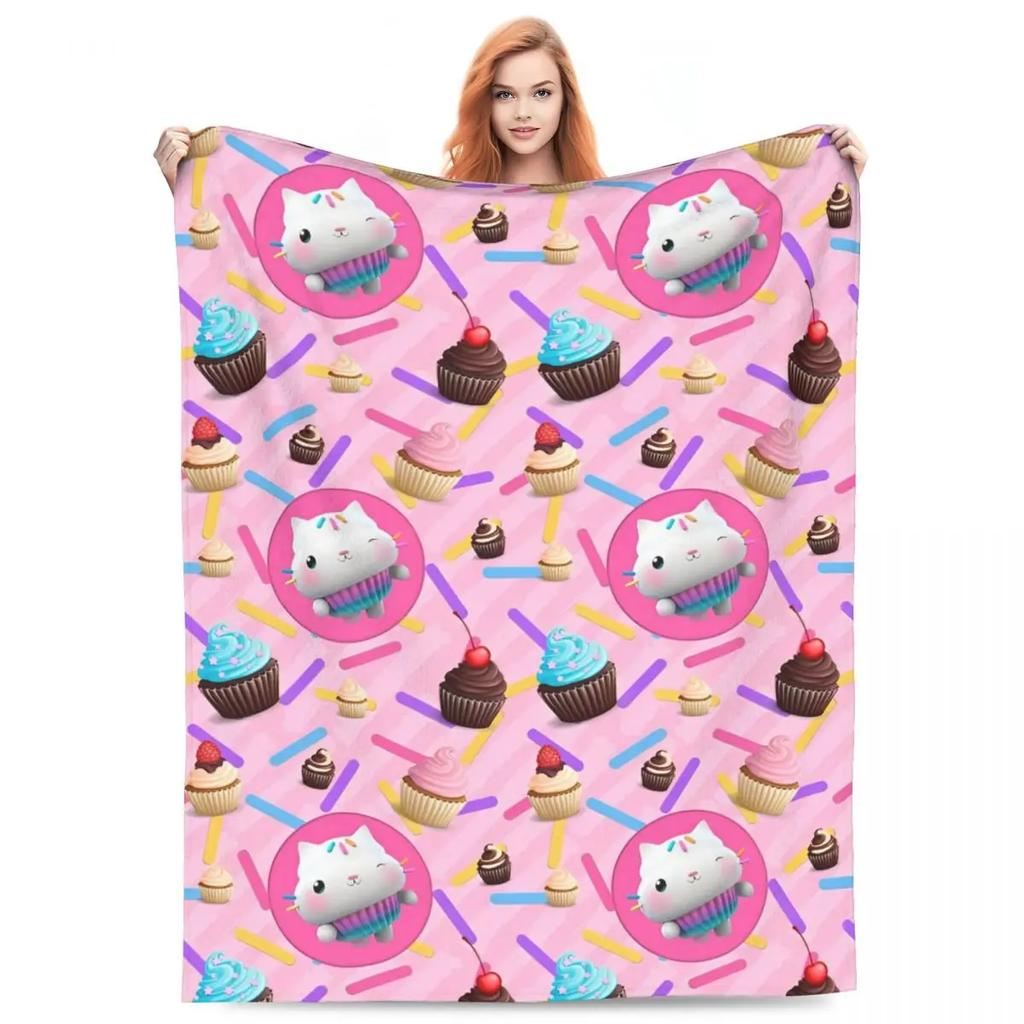 Милые одеяла для кукольного домика G-Gabbys Girl из флиса Весенне-осеннее Волшебный дом Дышащее Мягкое Одеяло-плед для Кровати Дивана Коврик Кусок