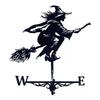 Witch Metal Wind Vane Ornament Outdoor Garden Roof Wind Stainless Steel Spray Painted Wind Vane Iron Art