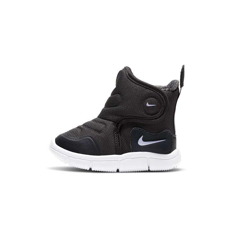 Nike Новинка Флисовая подкладка Нескользящие Термо Высокие Снегоступы Черный Для младенцев и малышей AV8338-004
