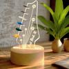 Light Up Guitar Pick Display Stand with Light Acrylic Guitar Pick Storage Rack Music Lovers