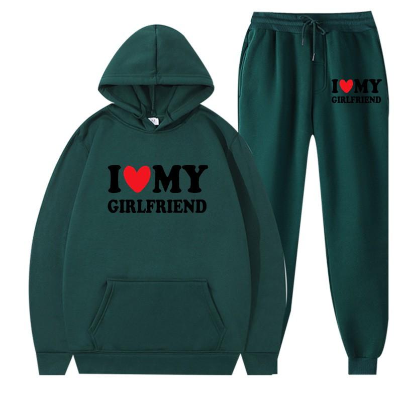 Unisex Oversized Hoodie Sweatshirt With Love Print Teens Casual Fall Winter Wear