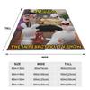 New Arrival Invasion Rabbits Anime Funny Blanket Lightweight Thin Coral Fleece Plush  Relax Throw Blankets Machine Washable