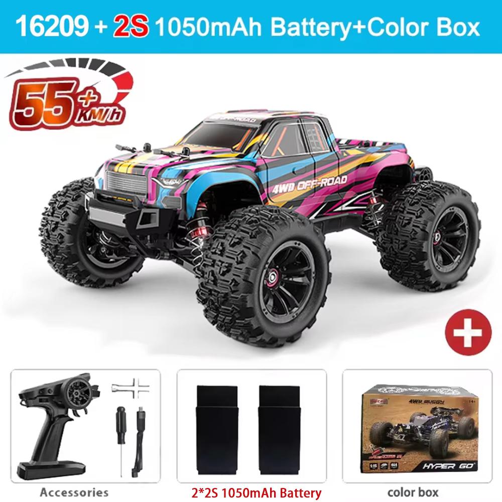 Радиоуправляемая машина MJX 16208/16209/16210 2.4G 4WD с пультом управления Внедорожник Бесколлекторный Высокоскоростной Гоночный Скалолазный Гусеничный 2S 3S Аккумулятор