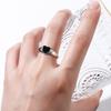 Gifts Index Finger Ring Geometric Heart Stackable Rings Korean Style Heart Chain Ring Women Rings