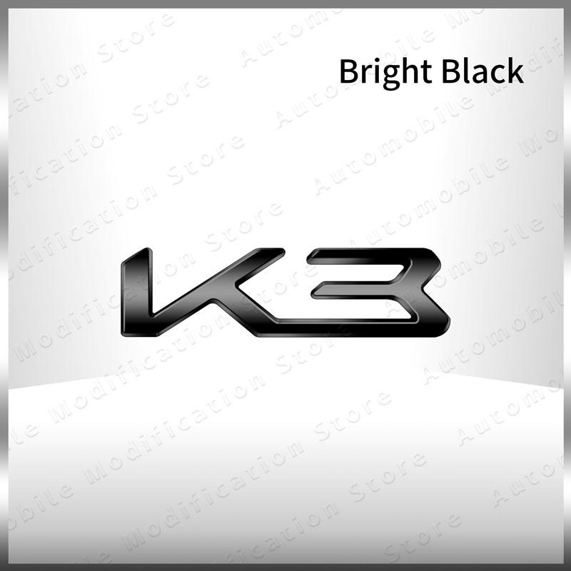 New Auto Exterior K3 K5 K8 Emblem Fender Rear Trunk Body Badge Sticker For Kia Forte Ceed Cerato RIO 2 3 4 Sorento Sportage rdxbt90