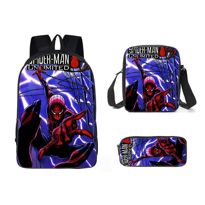 Backpack Three Piece Set Waterresistant Material Kids For