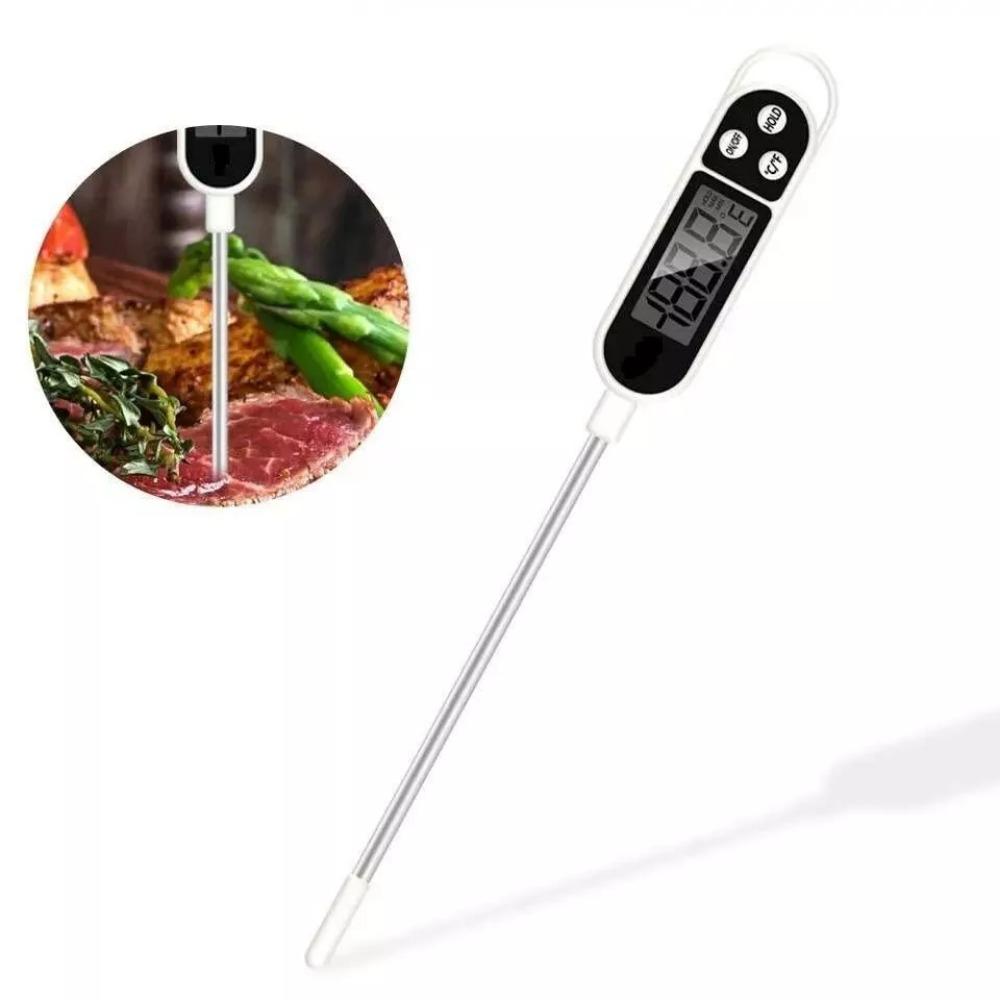 TP300 Electronic Food Thermometer LCD Display Kitchen Thermometer Digital Temperature Measuring Tool for Meat Cooking BBQ Milk