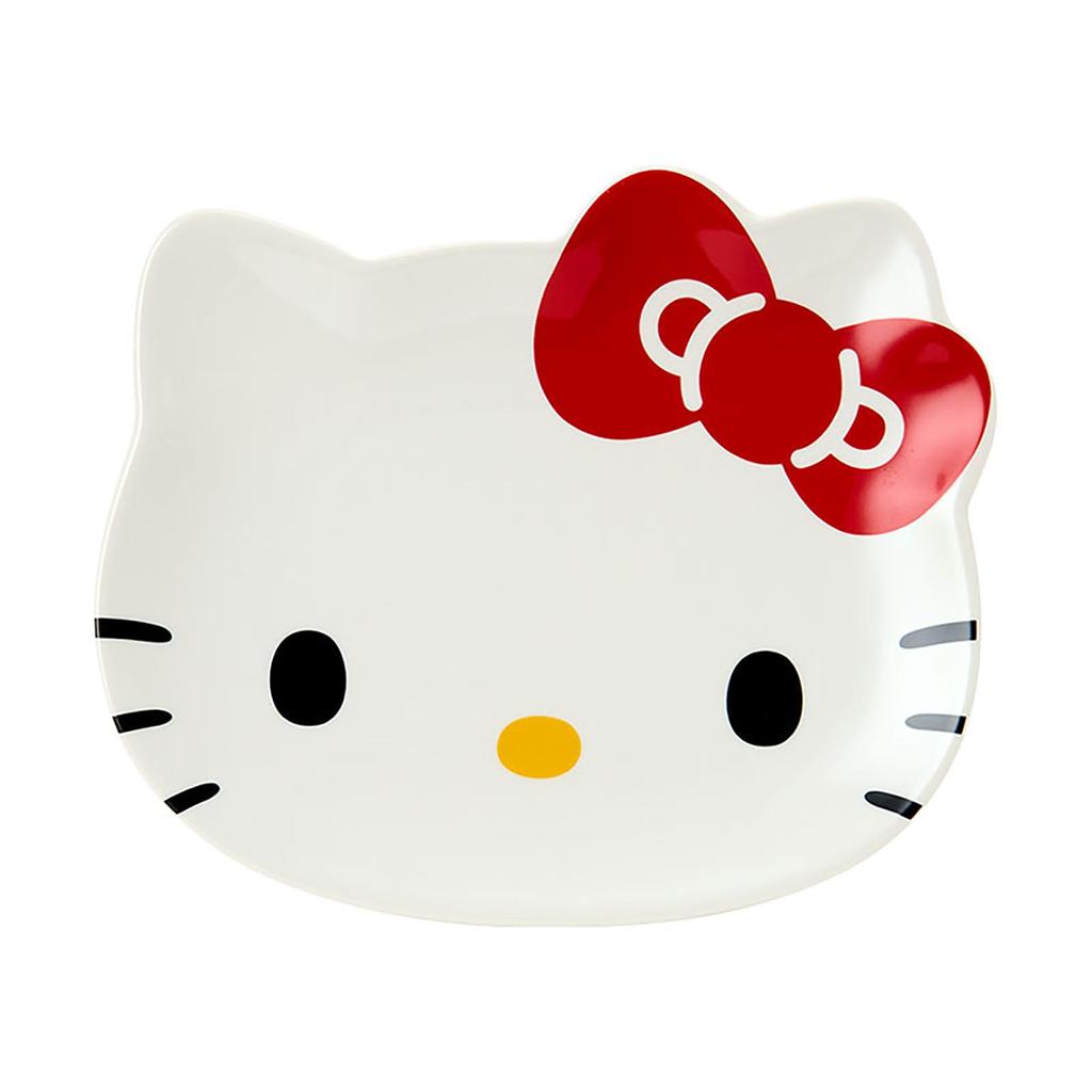 Sanrio Лицо Hello Kitty и фен 142263 Тарелка, Безопасная для микроволновой печи, Посудомоечной машины,