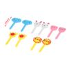 10Pcs Mini Animal Farm Cartoon Fork Fruit Children Snack Cake Dessert Fork