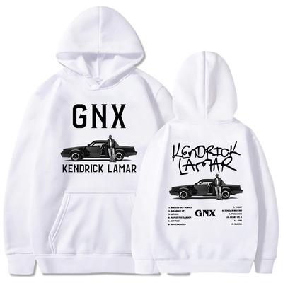 GNX Album 2024 Печать Толстовки Kendrick Lamar Rapper Rock Style Толстовки Унисекс Уличная одежда Длинные рукава С капюшоном Пуловеры