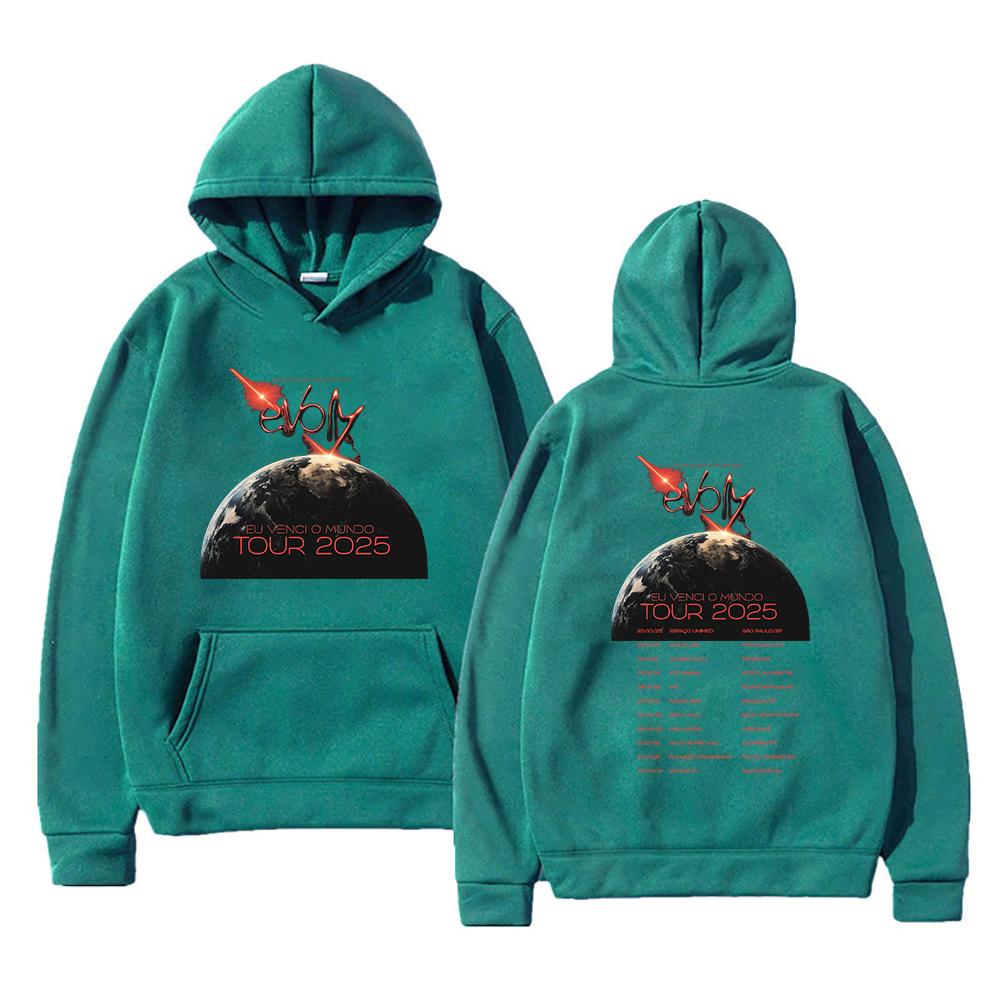 Худи для рэпера Veigh EVOM Tour 2025 Новая мода Мужские/женские Худи Харадзюку Зимняя одежда Пуловер Толстовка Винтажный