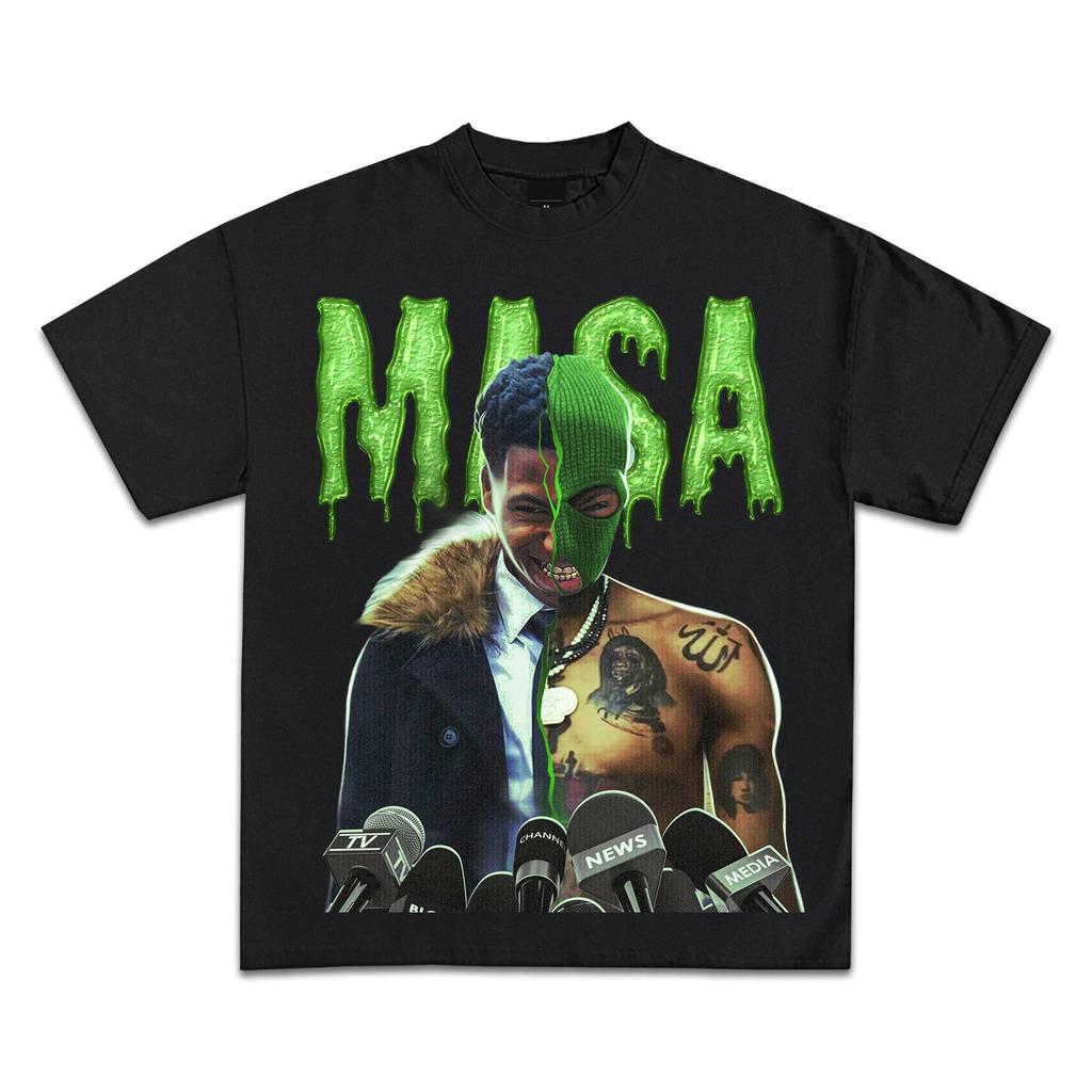 Youngboy Сделай Америку Снова Слизь MASA Мерч | Премиальное Качество Тяжеловесные Футболки Мужская Летняя Уличная Одежда Харадзюку Мужская Одежда