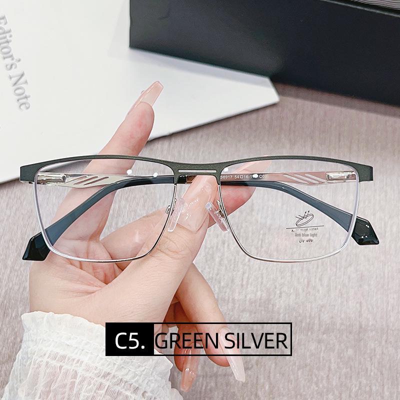 Мужские металлические очки с защитой от синего света — идеально подходят для путешествий, вождения и уличного стиля
