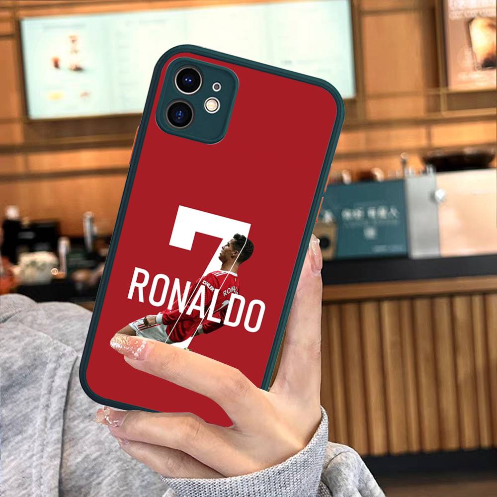 Известные Футболисты C-CR7 Для Силиконового Матового Чехла на Телефон Для iPhone 16 Pro Max 15 14 13 12 11 X XS MAX