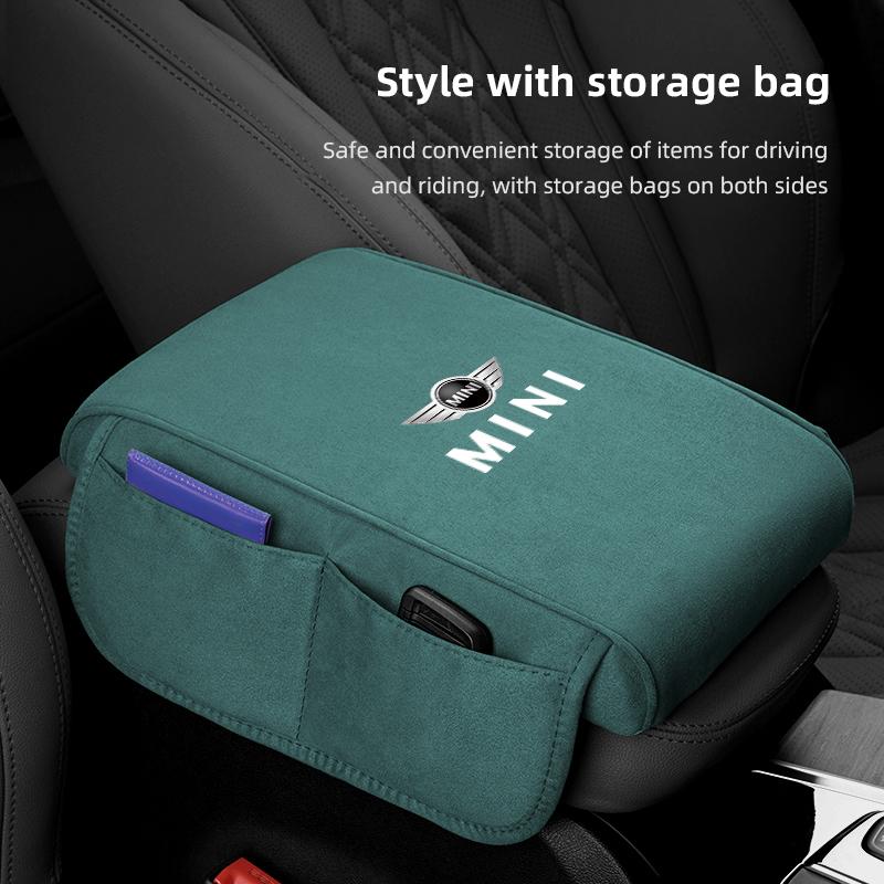 HNSCH1 Car Armrest Pad Armrest Box Height Increase Mat For MINI Cooper R56 F56 R50 JCW Cabrio Aceman Countryman Clubman Roadster Coupe