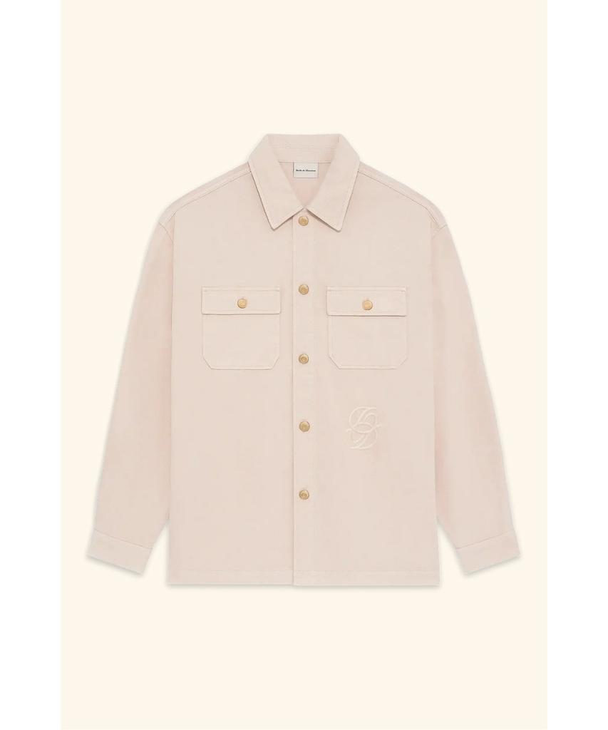 Drole De Monsieur Beige Denim Shirt Chemise Denim Beige D0Jss26101Ivx
