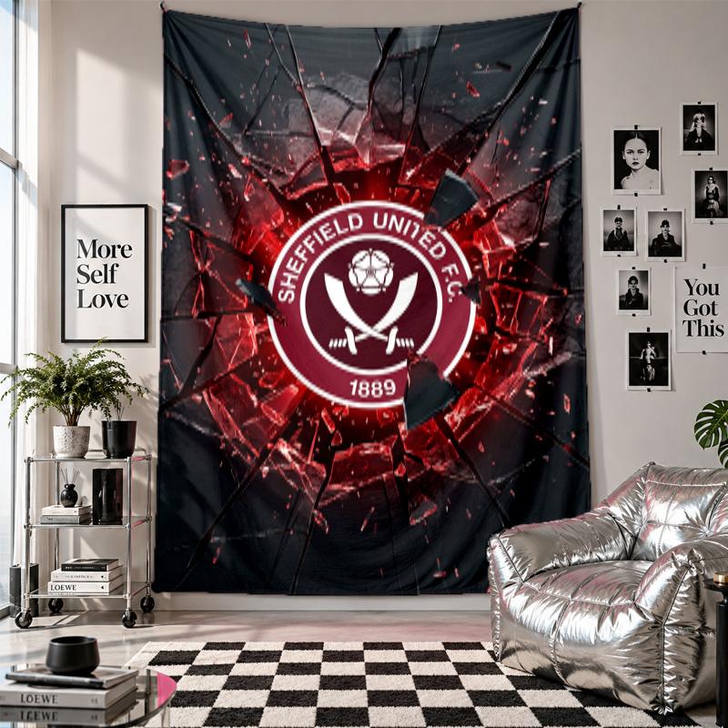 Sheffield United Football Wall Tapestry Home Decor Wall Hanging Cloth for Bedroom Living Room Background