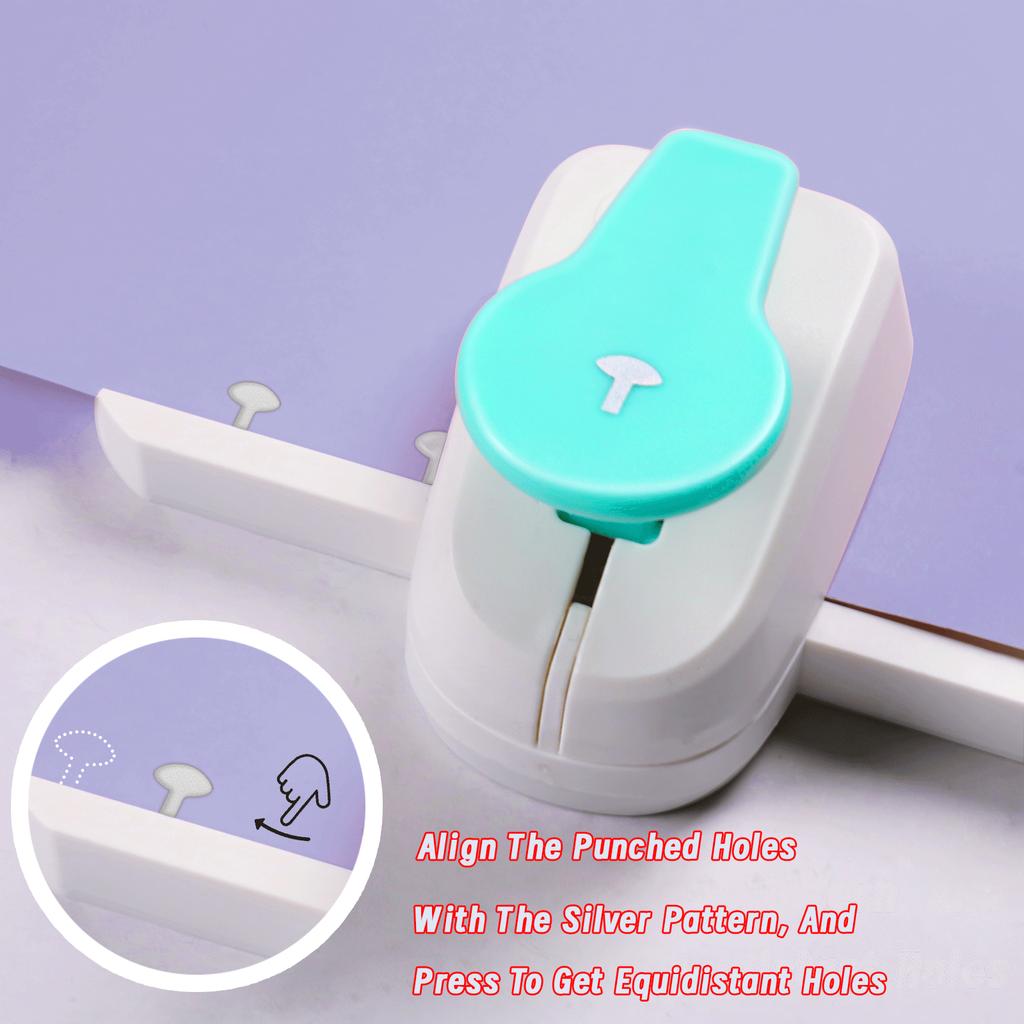 Binder Planner Puncher Board 3 2 Holes Mushroom Border Hole Puncher Decor Lace Edges Paper Cutter for Scrapbooking Card Making