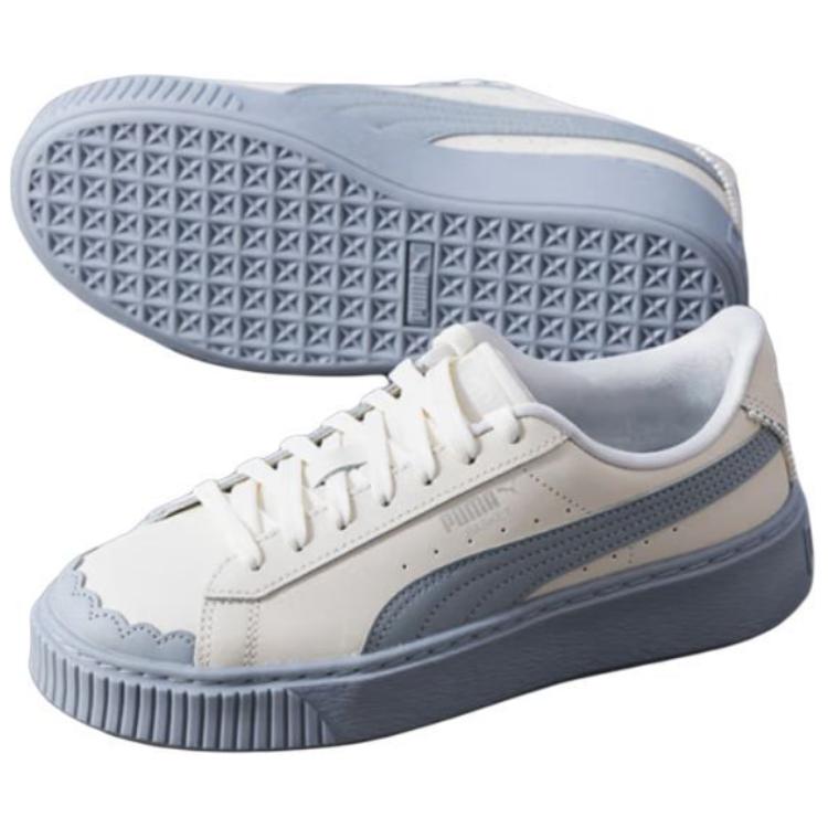Puma Платформа Корзина Жемчужно-Белый Синий Женские 398910-04