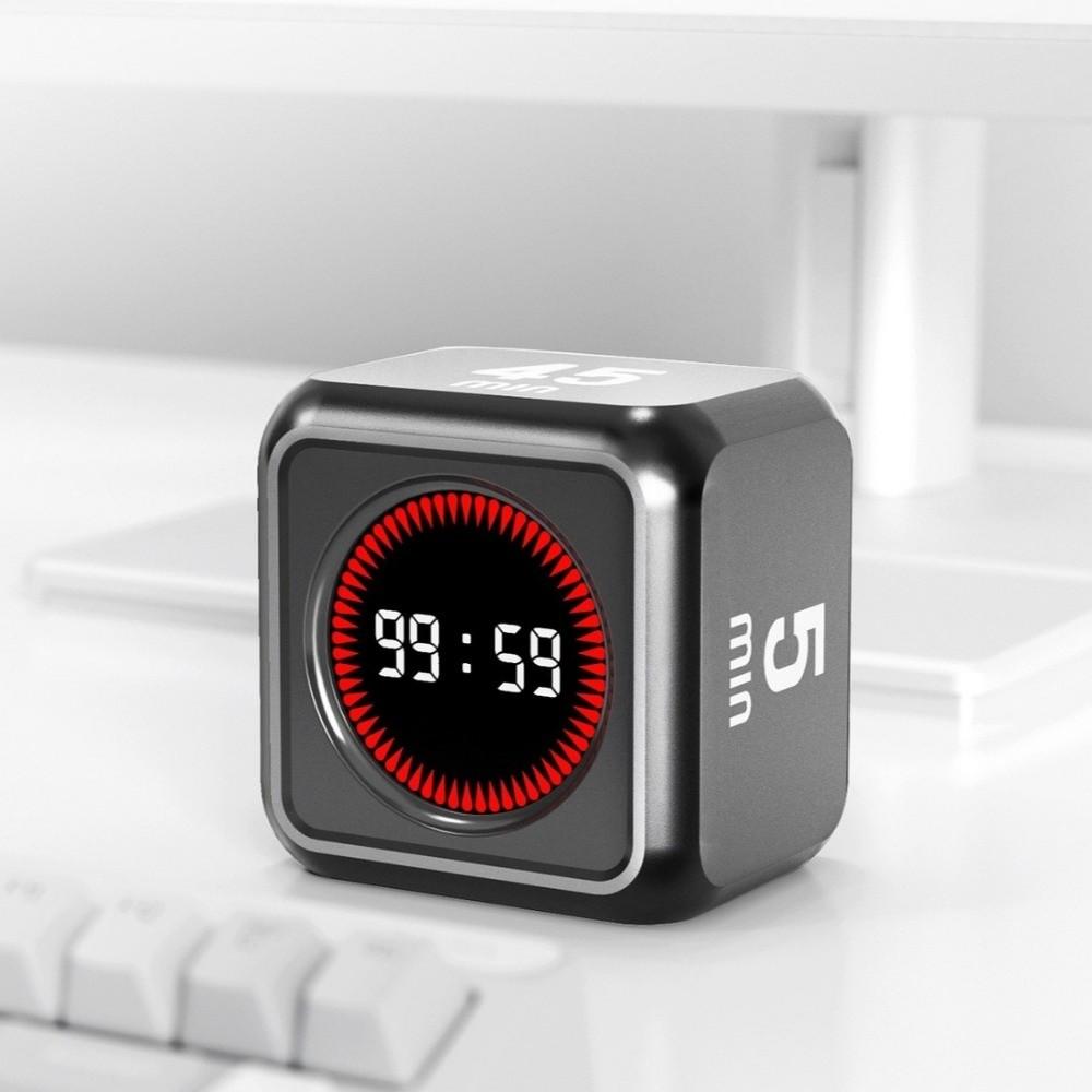 LED Display Gravity Sensing Timer 4 Preset Time Cube Timer Visual Flip Timer  Productivity Tool