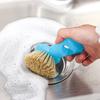 Pot Abs Handle Scrubber With Nylon Bristles For Easy Dishwashing Cleaning And