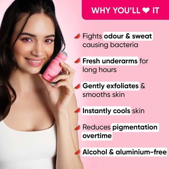 Dot & Key Watermelon Cooling Underarm Roll On | Контроль запаха и потоотделения | 4% AHA + BHA | Свежий аква-аромат | Для мужчин и женщин | 50 мл