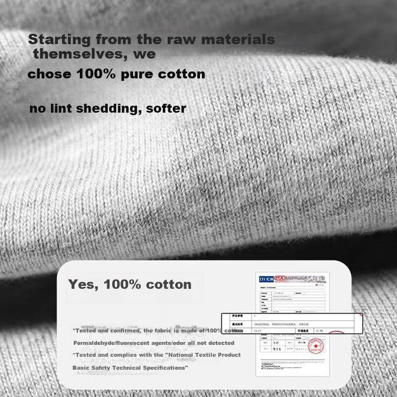 Qihaiqiu Pure Cotton Disposable Men's Triangle Underwear 5-Pack Sterilized Thickened Large Size Travel Daily Use Wash-Free Individually Packaged 3XL