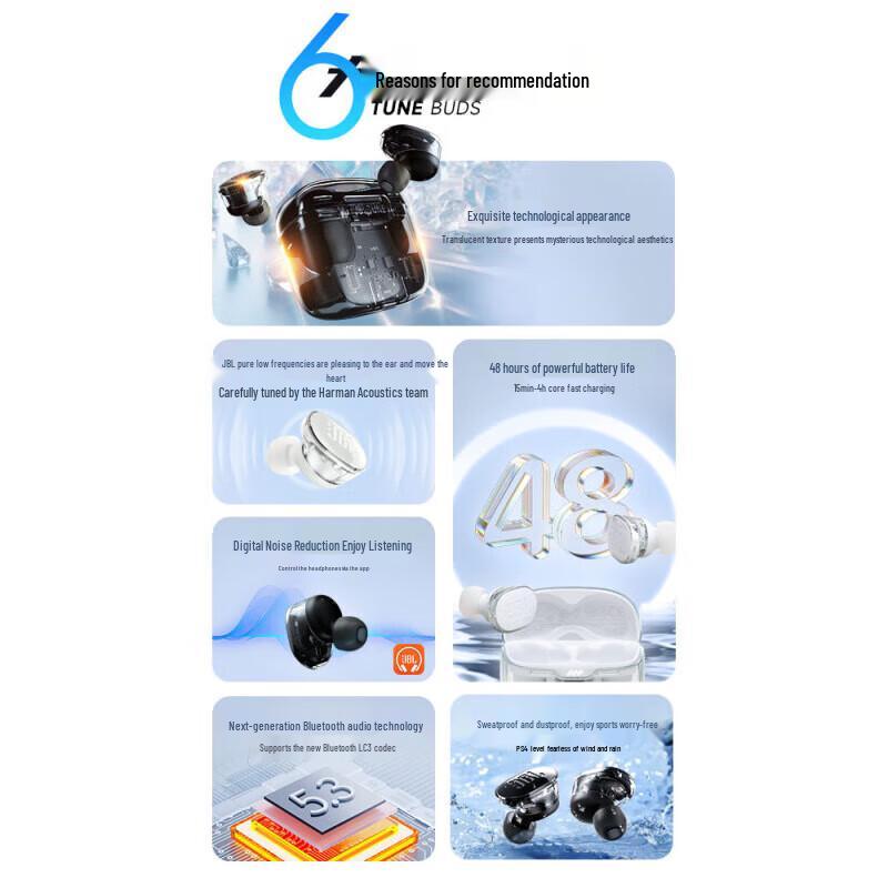 JBL Tune Buds True Wireless Noise Cancelling Earbuds