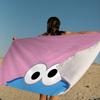 Sesame Street Cartoon Microfiber Blanket Quick Drying Beach Towels Oversized Printing Super Absorbent Pool Towel Blanket