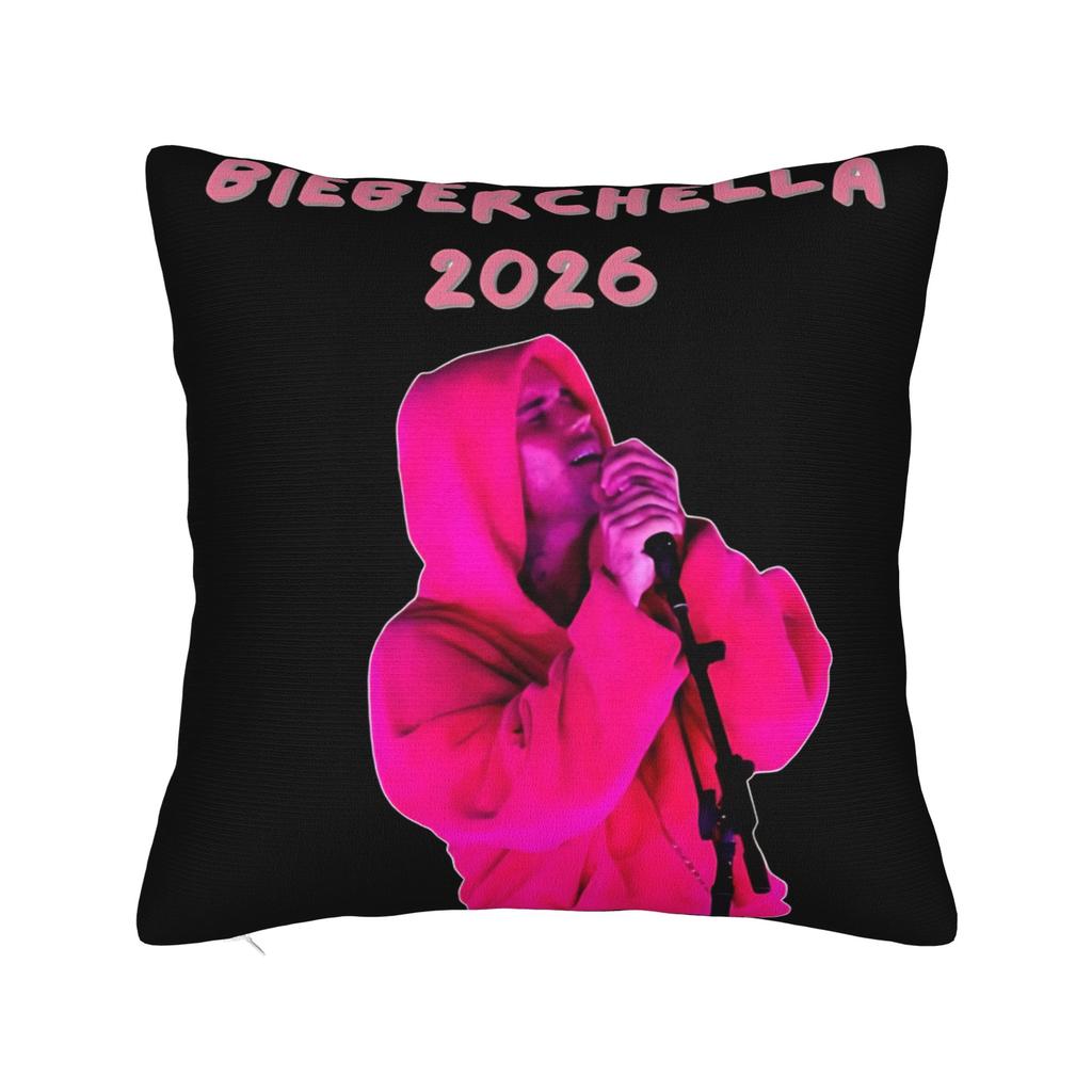 Bieberchella Justins Bieber Concert Pillow Cover Product Printed Cushion Cover Decor Pillow Case Cover Home Multi Size