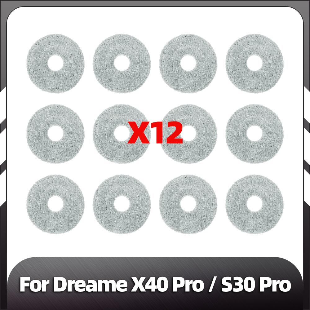 Совместимость с Dreame X40 Ultra / X40 Pro / S30 Pro Ultra Робот-пылесос Детали Основная боковая щетка HEPA-фильтр Насадки для швабры Детали пылесборника
