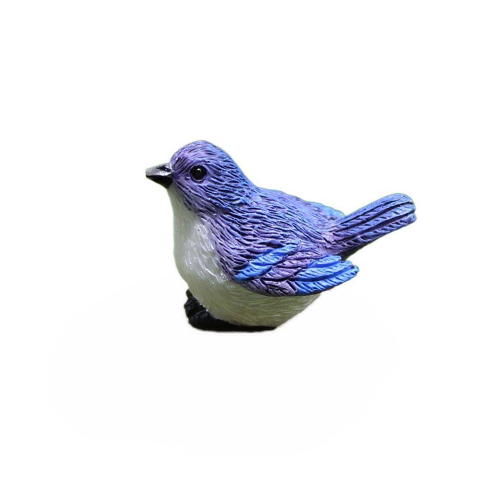 Многоцветные миниатюрные фигурки птиц, многоразмерная имитация воробья, модель для улицы и дома