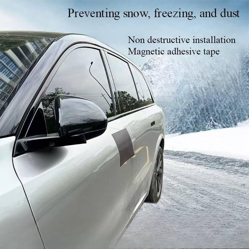 1pc Car Door Handle Anti-Freeze Magnetic Sticker Winter Ice Protection Cover Portable Car Door Handle Protector Cover