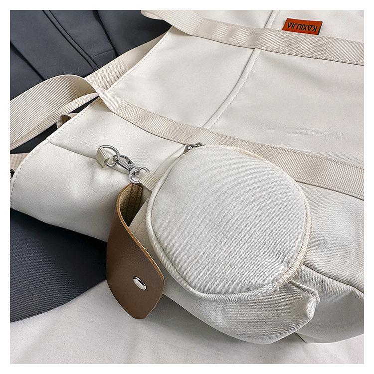 Набор дорожных сумок, легкая большая вместимость с мини-кошельком, водонепроницаемая сумка с ручкой, женские студенческие ранцы в консервативном стиле, нейлоновая сумка