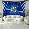 Schalke 04 Wall Tapestry Aesthetic Wall Hanging Printed Fabric Blanket Decorative Tapestries for Bedroom Living Room Home Decor