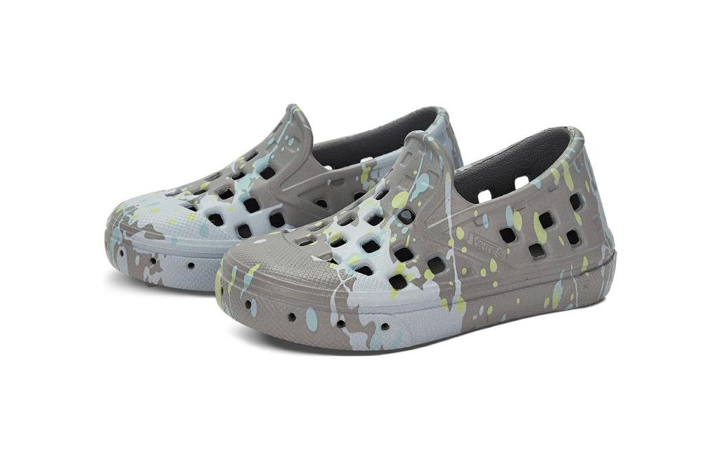 Kids' Sneakers Vans Trek Slip-On Toddler 'Paint Splatter - Frost Grey'