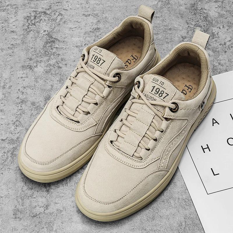 Мужские лоферы из натуральной замши, повседневная обувь, мужские кроссовки, оксфорды на шнуровке, уличные кроссовки, большие размеры 38-47